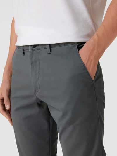 Peek & Cloppenburg SELECTED HOMMESlim Fit Chino in unifarbenem Design Modell 'NEW Miles' in dunkelgrau Zeitbegrenzte Promotion