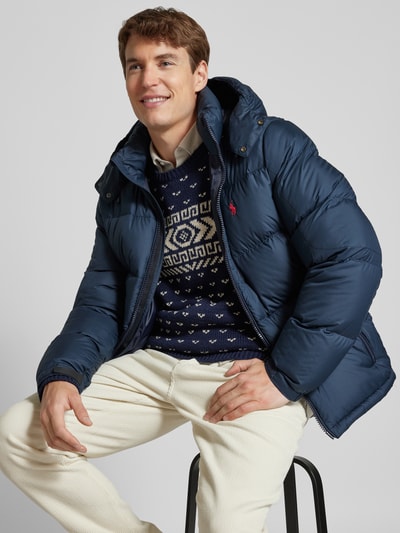 Peek & Cloppenburg Polo Ralph LaurenSteppjacke mit Logo-Stitching in marine Bis zu 50% Rabatt