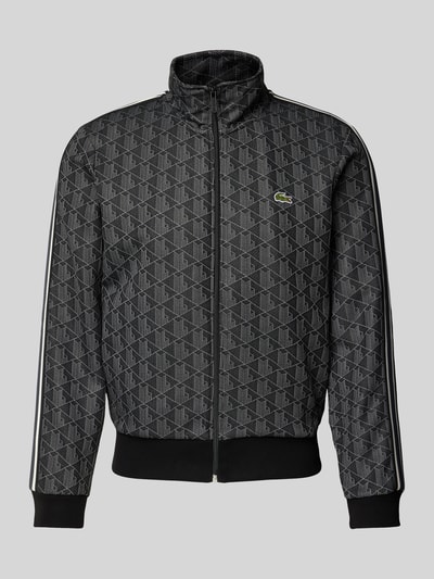 Peek & Cloppenburg LacosteSweatjacke mit Stehkragen in black Bis zu 65% Rabatt