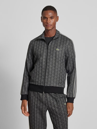 Peek & Cloppenburg LacosteSweatjacke mit Stehkragen in black Bis zu 65% Rabatt