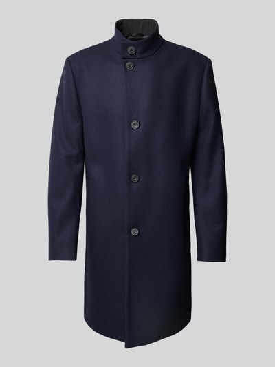 Peek & Cloppenburg HUGOMantel mit Stehkragen Modell 'Mintrax' in marine Vierteljährliche Förderung