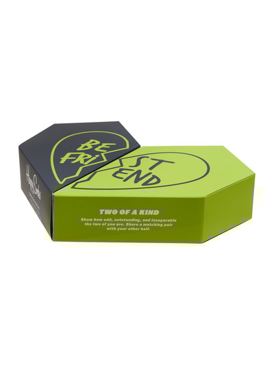 Peek & Cloppenburg Happy SocksSocken im 2er-Pack in Geschenkbox Modell 'Bestie' in neon gruen Super Rabatt