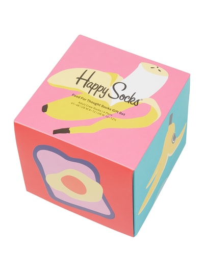 Peek & Cloppenburg Happy SocksSocken mit Stretch-Anteil im 4er-Pack in rot Kostenloser Versand