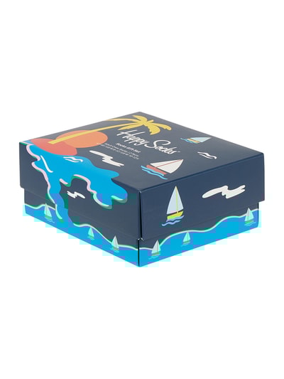 Peek & Cloppenburg Happy SocksSocken mit Stretch-Anteil im 2er-Pack in blau Fabrik Onlineshop