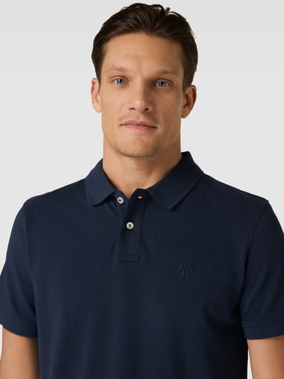 Peek & Cloppenburg MCNEALPoloshirt mit Label-Stitching in dunkelblau Saisonschlussverkauf