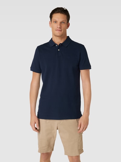 Peek & Cloppenburg MCNEALPoloshirt mit Label-Stitching in dunkelblau Saisonschlussverkauf
