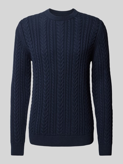 Peek & Cloppenburg MCNEALStrickpullover mit Zopfmuster in dunkelblau Jubiläumsangebot