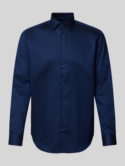 Peek & Cloppenburg Christian Berg MenRegular Fit Business-Hemd mit Kentkragen in marine Große Rabatte