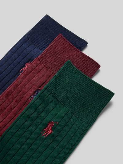 Peek & Cloppenburg Polo Ralph Lauren UnderwearSocken mit Logo-Stitching im 3-Pack Modell 'EGYPTIAN' in marine Super Sparpreis