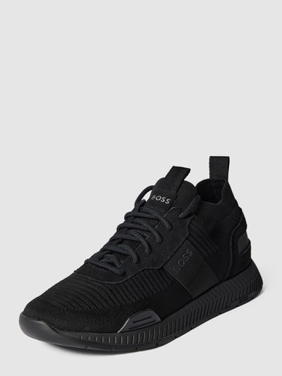 Peek & Cloppenburg BOSSSneaker mit Label-Details Modell 'Titanium_Runn' in black JETZT KAUFEN