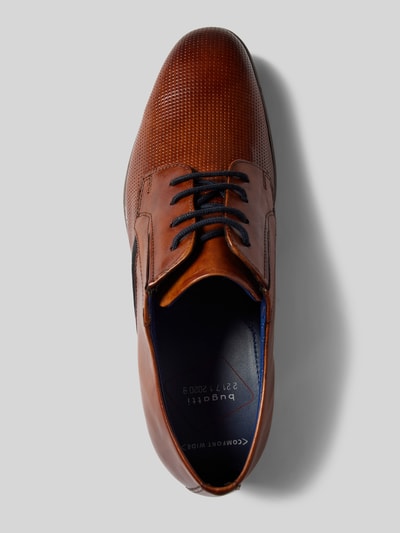 Peek & Cloppenburg bugattiDerby-Schuhe aus echtem Leder Modell 'Lero' in cognac Bis zu 65% Rabatt
