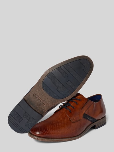 Peek & Cloppenburg bugattiDerby-Schuhe aus echtem Leder Modell 'Lero' in cognac Bis zu 65% Rabatt