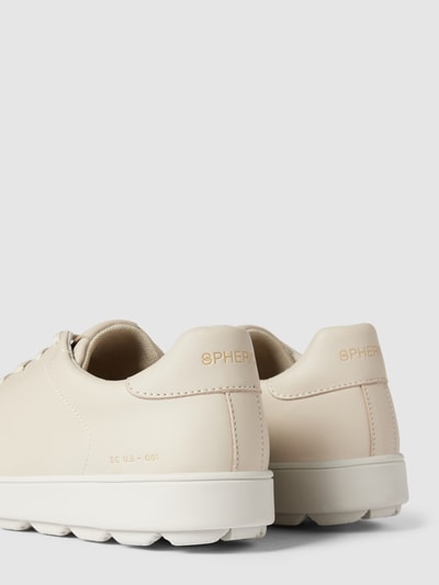 Peek & Cloppenburg GeoxSneaker aus Leder mit Label-Detail in beige Riesige Rabatte
