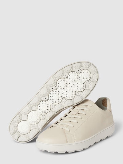 Peek & Cloppenburg GeoxSneaker aus Leder mit Label-Detail in beige Riesige Rabatte