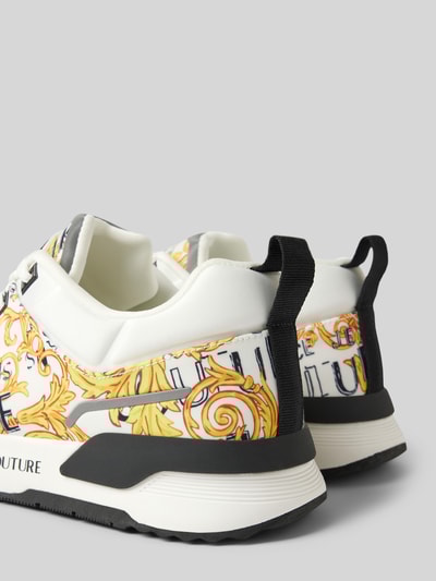 Peek & Cloppenburg Versace Jeans CoutureSneaker mit Label-Motiv-Print Modell 'FONDO DYNAMIC' in weiss Begrenzt auf 3 Tage