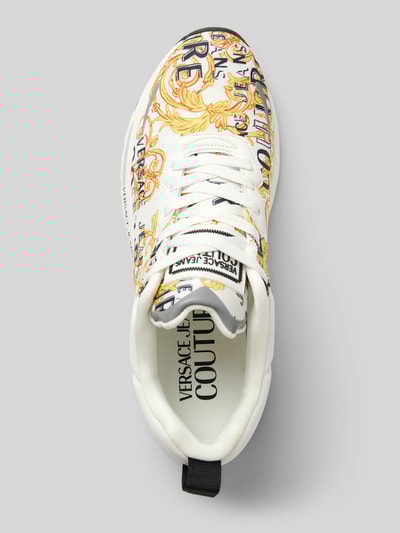 Peek & Cloppenburg Versace Jeans CoutureSneaker mit Label-Motiv-Print Modell 'FONDO DYNAMIC' in weiss Begrenzt auf 3 Tage