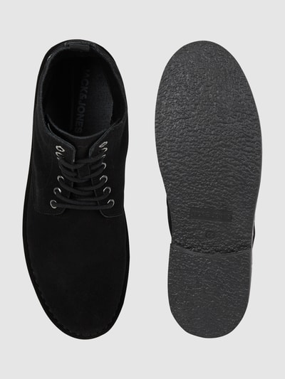 Peek & Cloppenburg Jack & JonesBoots aus Veloursleder Modell 'Bruce' in black Speichern exportieren
