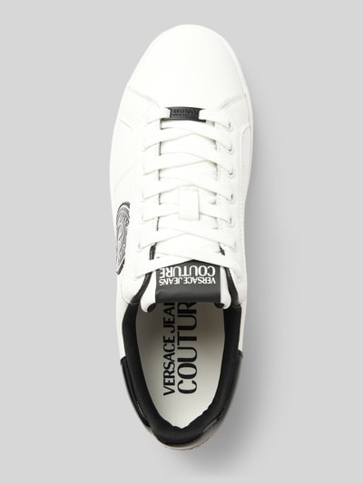 Peek & Cloppenburg Versace Jeans CoutureLedersneaker mit Label-Details Modell 'FONDO COURT' in weiss Black Friday Preise
