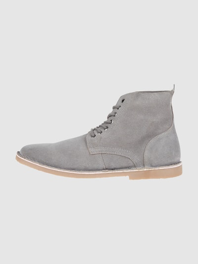 Peek & Cloppenburg Jack & JonesBoots aus Veloursleder Modell 'Bruce' in hellgrau Im Verkauf
