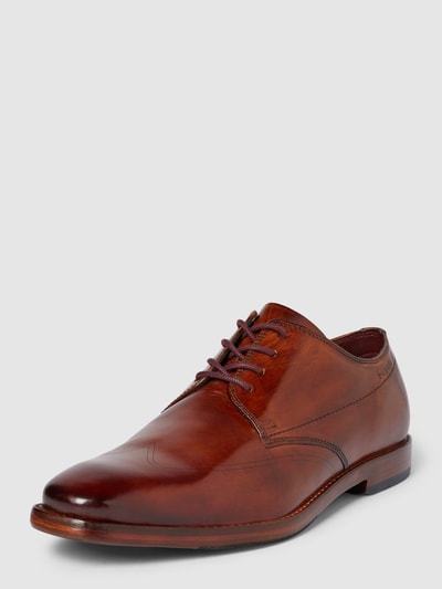 Peek & Cloppenburg bugattiSchnürschuhe in unifarbenem Design Modell 'Mansaro' in cognac