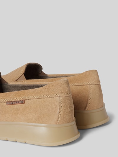 Peek & Cloppenburg bugattiLederloafer mit Label-Detail Modell 'Fiero' in beige Outlet