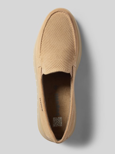 Peek & Cloppenburg bugattiLederloafer mit Label-Detail Modell 'Fiero' in beige Outlet