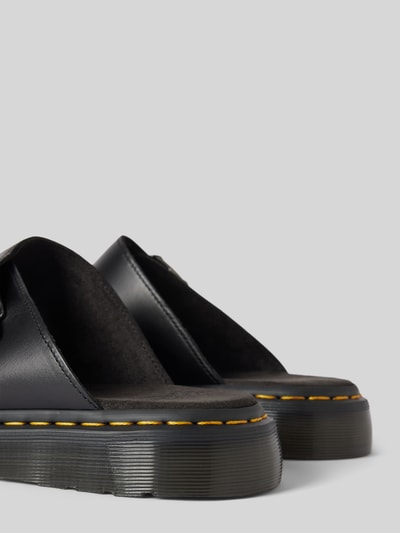 Peek & Cloppenburg Dr. MartensSlides aus Leder mit Dornschließe Modell 'Josef' in black Verkauf