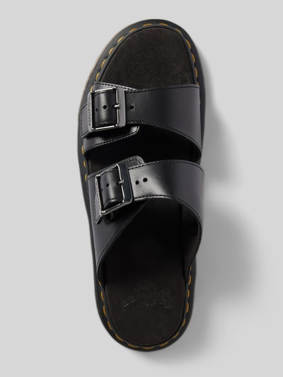 Peek & Cloppenburg Dr. MartensSlides aus Leder mit Dornschließe Modell 'Josef' in black Verkauf