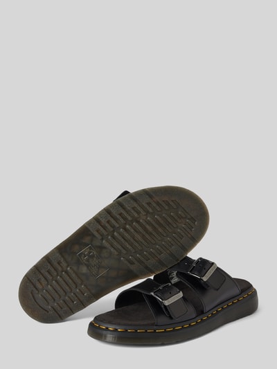 Peek & Cloppenburg Dr. MartensSlides aus Leder mit Dornschließe Modell 'Josef' in black Verkauf