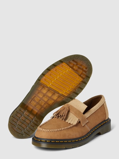 Peek & Cloppenburg Dr. MartensTassel-Loafer mit labeltypischen Nähten Modell 'Adrian' in beige Schlussverkauf