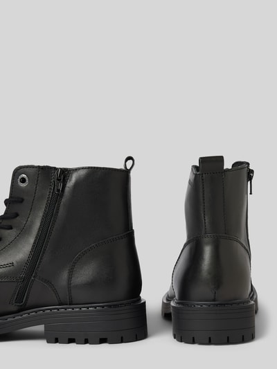 Peek & Cloppenburg Jack & JonesLederboots mit Zugschlaufe Modell 'TREMOR' in black Blitzverkäufe