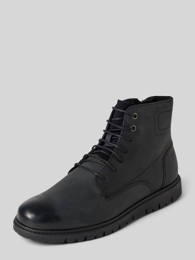 Peek & Cloppenburg GeoxLederboots mit Ziernähten Modell 'GHIACCIAIOD' in black
