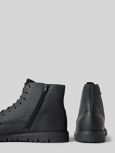 Peek & Cloppenburg GeoxLederboots mit Ziernähten Modell 'GHIACCIAIOD' in black Flash Sale