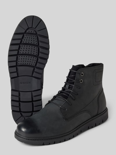 Peek & Cloppenburg GeoxLederboots mit Ziernähten Modell 'GHIACCIAIOD' in black Flash Sale