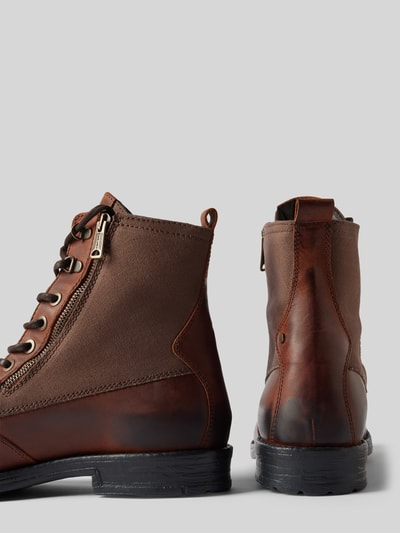 Peek & Cloppenburg ReplayBoots mit Reißverschluss Modell 'PACK BIKER' in cognac Preisnachlass