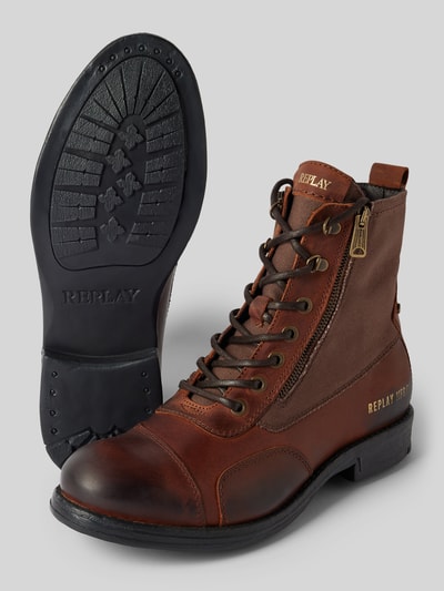 Peek & Cloppenburg ReplayBoots mit Reißverschluss Modell 'PACK BIKER' in cognac Preisnachlass