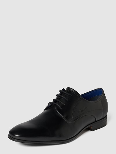 Peek & Cloppenburg bugattiDerby aus Leder Modell 'Mattia' in black Saisonschlussverkauf