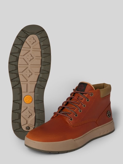 Peek & Cloppenburg TimberlandLederboots mit Logo-Applikation Modell 'Maple Grove' in mittelbraun Valentinstagsangebot