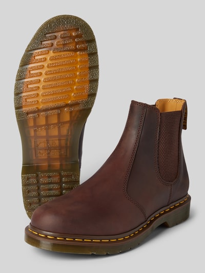 Peek & Cloppenburg Dr. MartensChelsea Boots aus Leder mit Ziernaht in mittelbraun Jubiläumsangebot