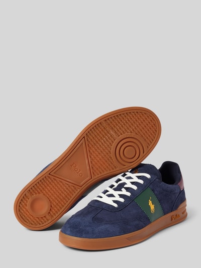 Peek & Cloppenburg Polo Ralph LaurenLedersneaker mit Logo-Stitching in marine Top Angebot