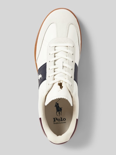 Peek & Cloppenburg Polo Ralph LaurenSneaker aus Leder mit Logo-Stitching Modell 'AERA' in weiss Blitzangebot