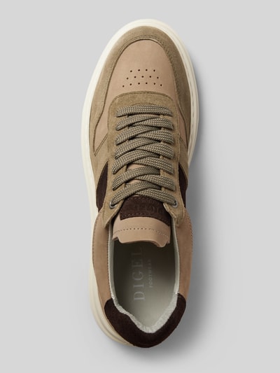 Peek & Cloppenburg DIGELSneaker aus Leder mit Schnürung Modell 'Snoop' in oliv Neuheiten