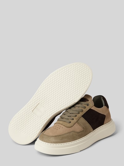 Peek & Cloppenburg DIGELSneaker aus Leder mit Schnürung Modell 'Snoop' in oliv Neuheiten
