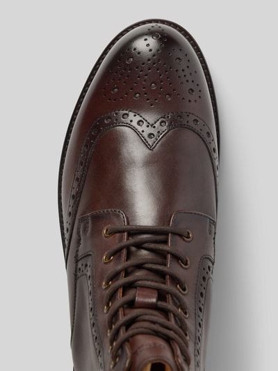 Peek & Cloppenburg DIGELSchnürboots aus echtem Leder Modell 'Spencer' in mittelbraun Saisonale Angebote