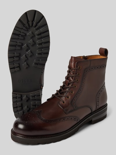 Peek & Cloppenburg DIGELSchnürboots aus echtem Leder Modell 'Spencer' in mittelbraun Saisonale Angebote