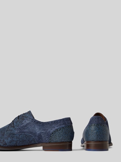 Peek & Cloppenburg Floris Van BommelLederderby mit Strukturmuster Modell 'De Stapper' in marine Tägliche Deals