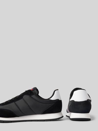 Peek & Cloppenburg Tommy JeansSneaker aus Leder-Mix Modell 'RUNNER' in black VIP-Rabatte