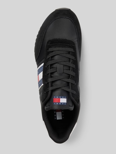 Peek & Cloppenburg Tommy JeansSneaker aus Leder-Mix Modell 'RUNNER' in black VIP-Rabatte