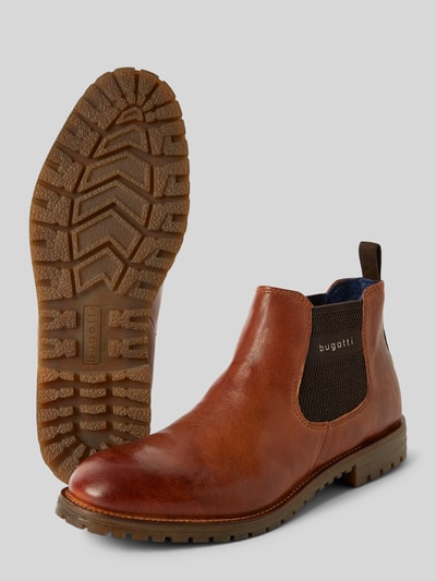 Peek & Cloppenburg bugattiAnkle Boots aus Leder Modell 'Kosta' in cognac Neueste Stile