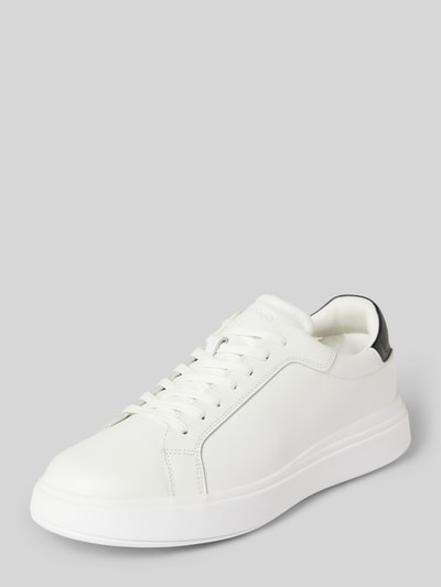 Peek & Cloppenburg CK Calvin KleinLedersneaker mit Label-Prägung in weiss